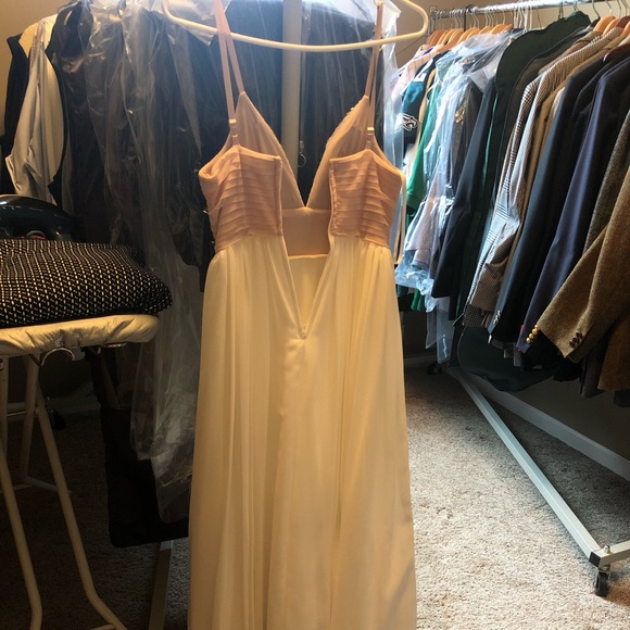 Macy’s White Prom Dress - Picture 4 of 6